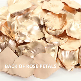 Koyal Wholesale 200 Pack Silk Rose Petals Rose Gold