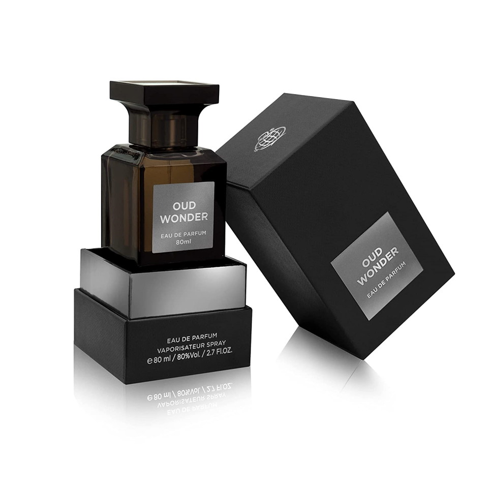 Fragrance World Perfumes Oud Wonder Eau De Parfum by Fragrance World 2.7 ml / 80 ml Spray for Men