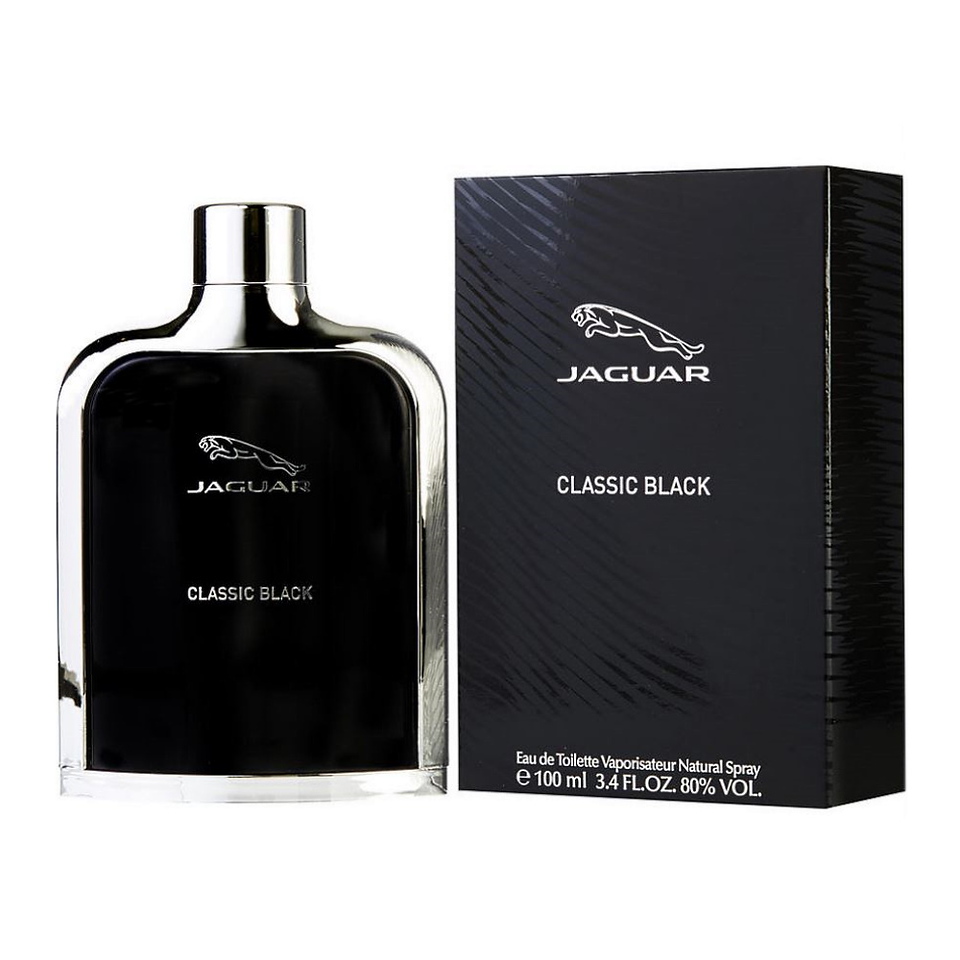 Jaguar Classic Black 3.4 oz / 100 ml Eau De Toilette For Men