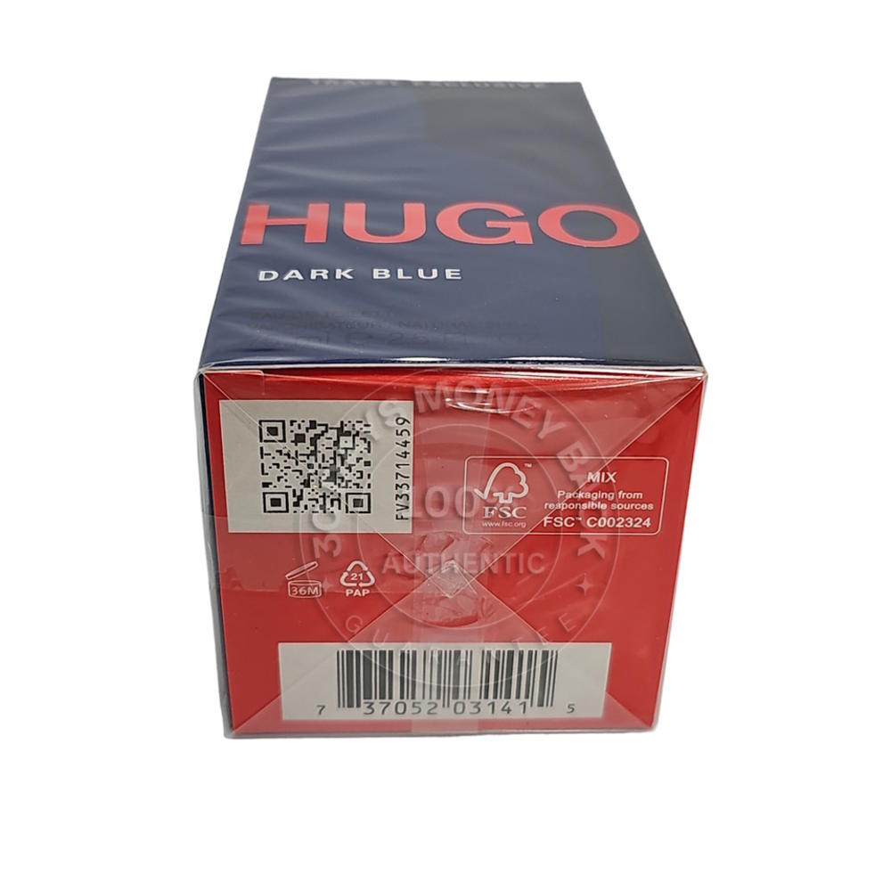 Hugo Boss Dark Blue Eau De Toilette 2.5 oz / 75 ml Spray For Men