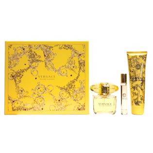 Versace Yellow Diamond Eau De Toilette 3 Piece Gift Set For Women