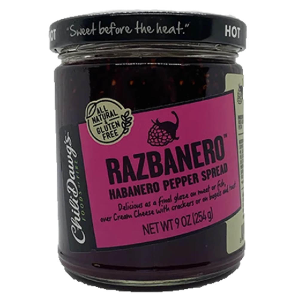 Chili Dawgs Razbanero Pepper Spread 9 oz. Sweet Fruity Flavor Gluten Free 00202