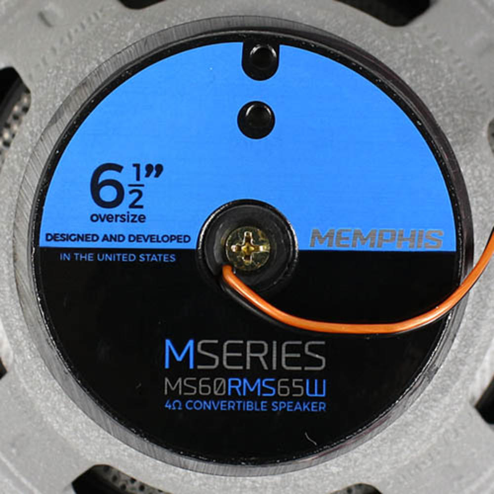 Memphis Audio Memphis 6.5" Convertible Coaxial Aluminum Alloy Tweeters Crossover Speakers MS60