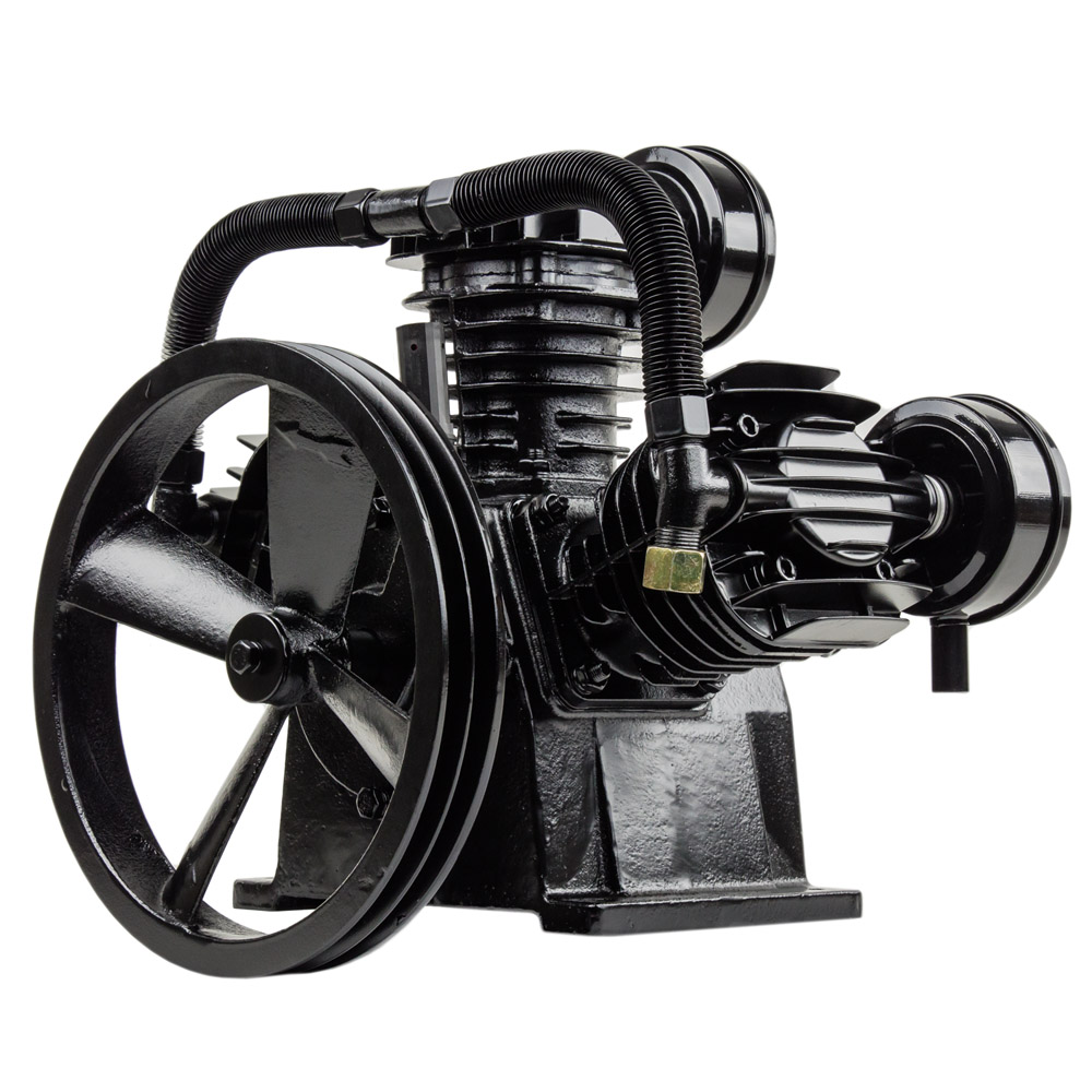 Compressor Source 4 to 5 HP Air Compressor Pump Replacement Single Stage 3 Cylinder 10 - 12 CFM Max Cast Iron CS3065A