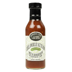 Brownwood Farms Dill Pickle Ketchup with Bourbon Sweet and Tart Farm Fresh 14 oz