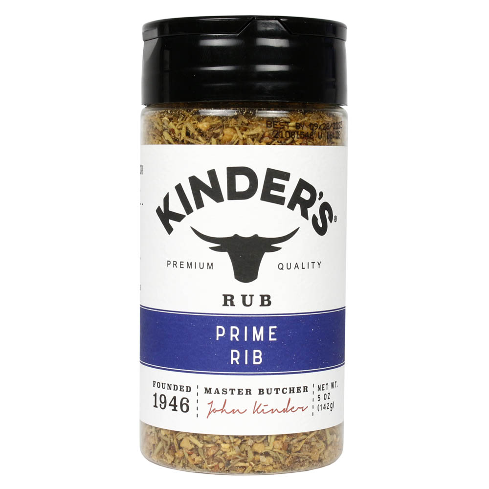 Kinder's Prime Rib Rub for Beef Pork Lamb Wild Game Seasoning 5 Oz Bottle