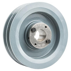 Masterdrive Cast Iron 6.5" Dual Groove Belt B Section 5L Pulley w/ 1-3/16" Sheave Bushing