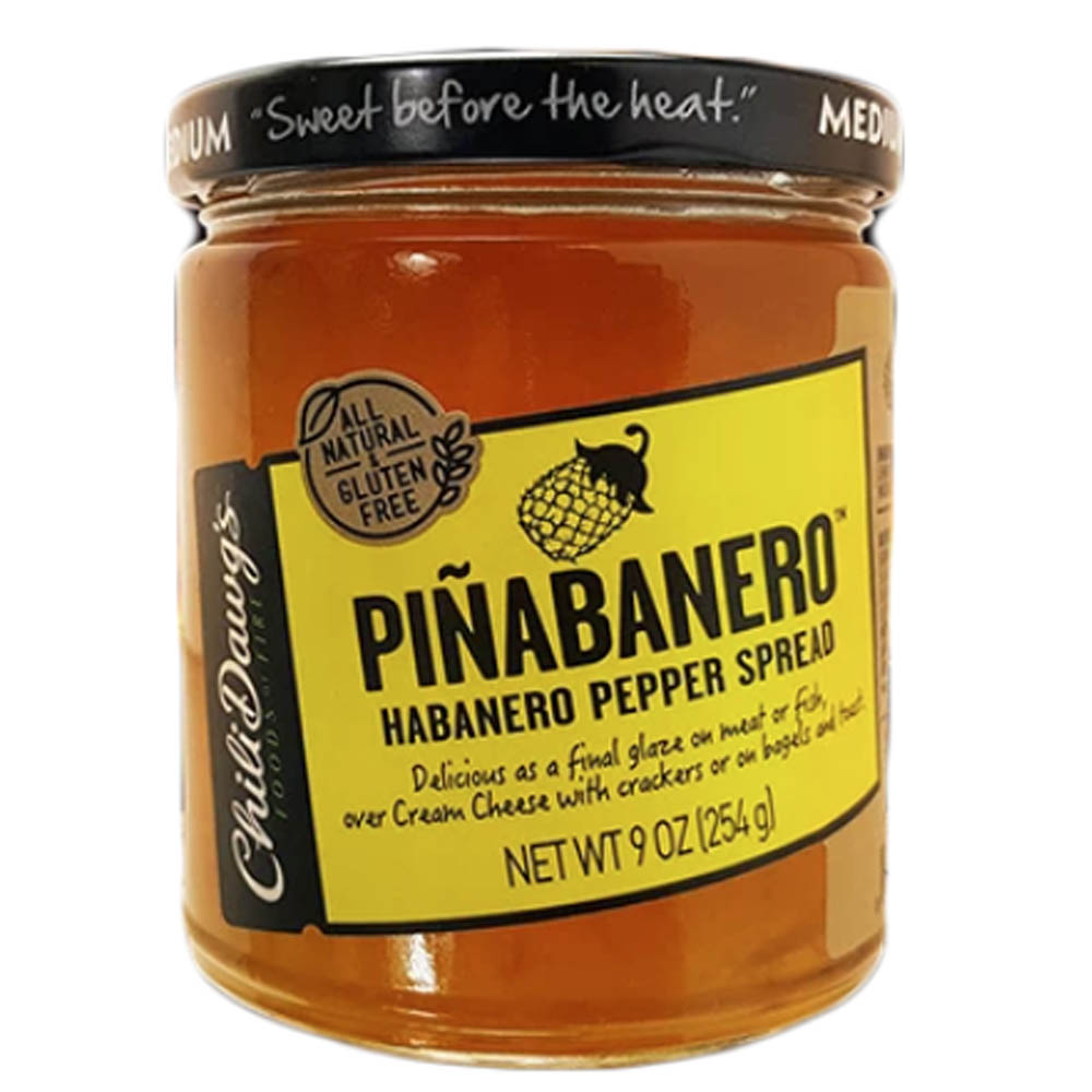 Chili Dawgs Pinabanero Pepper Spread 9 oz. Habanero Pineapple Gluten Free 00210