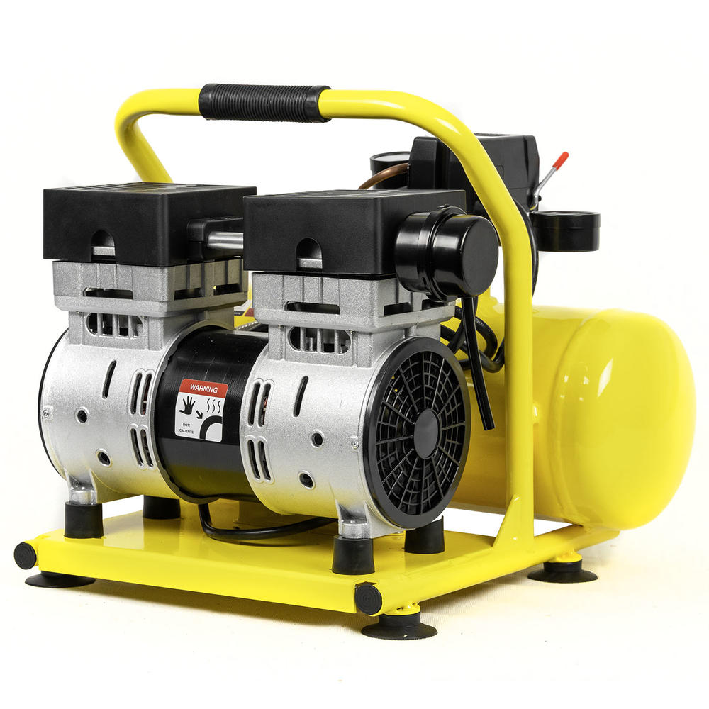 Compressor Source 2 Gallon 1 HP Oil Free Air Compressors Portable Hand ...