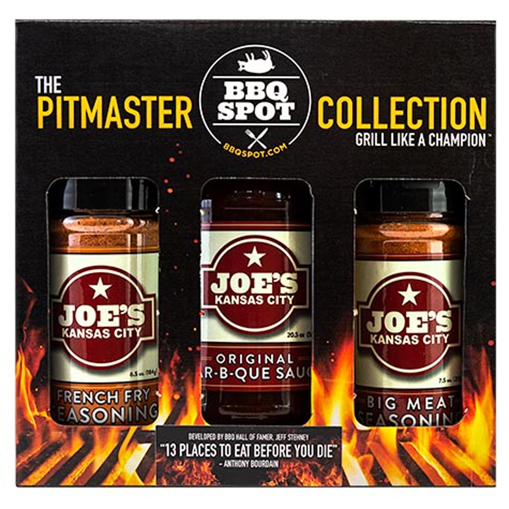 Joe's Kansas City BBQ BBQ Spot Joes Kansas City 3 Piece Gift Set Box Pitmaster Collection OW89072