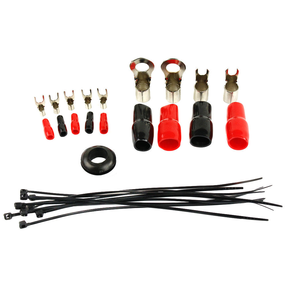 DS18 8 Gauge Power Install Kit High Performance Amplifier Wiring Cables AMPKIT8