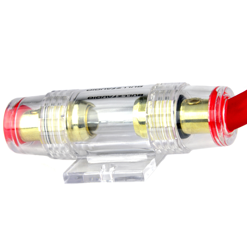 Bullz Audio Bk4r Agu Fuse Holder 4 Ga 8 Gauge Power Wire With