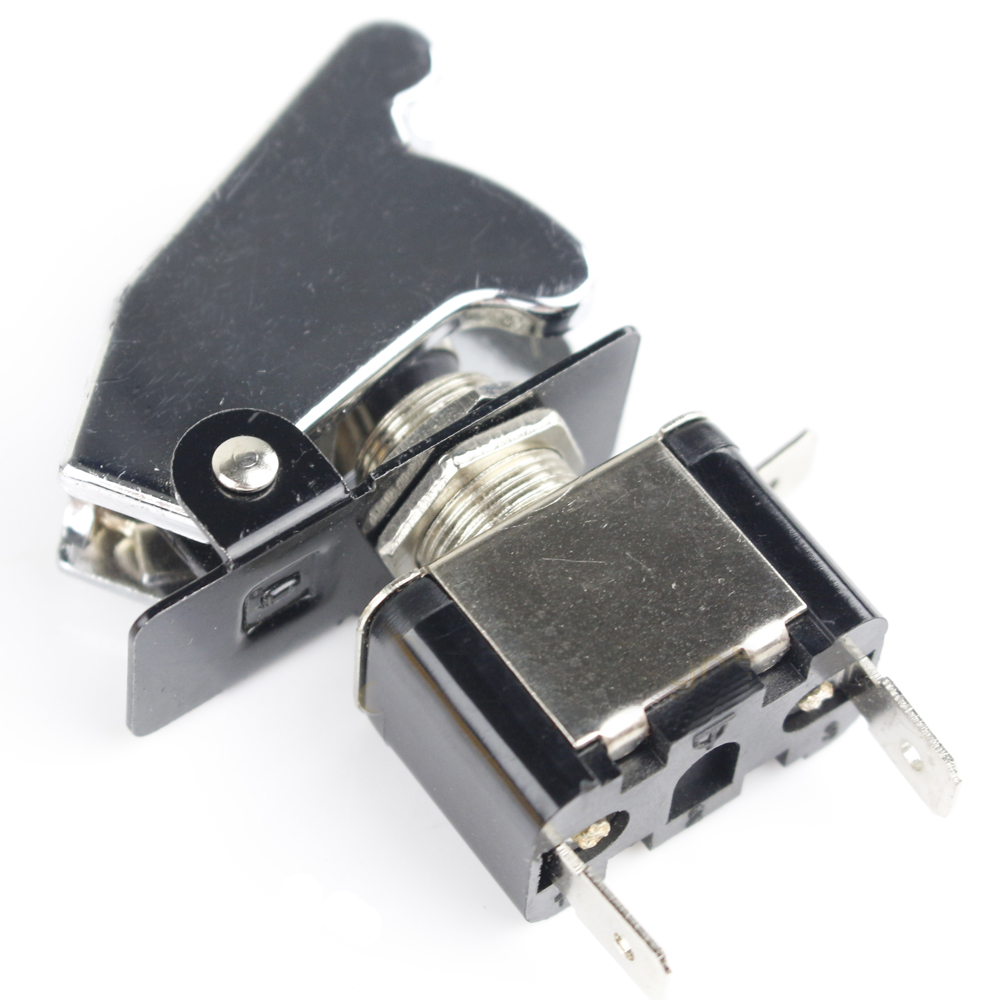 Nippon Chrome Rocker Switch Blue Illuminated Led Light On Off