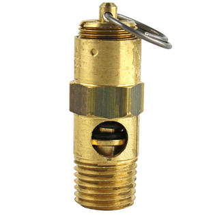 60 PSI Air Compressor Safety Relief Valve - 1/4 NPT, ASME Approved, Made In USA