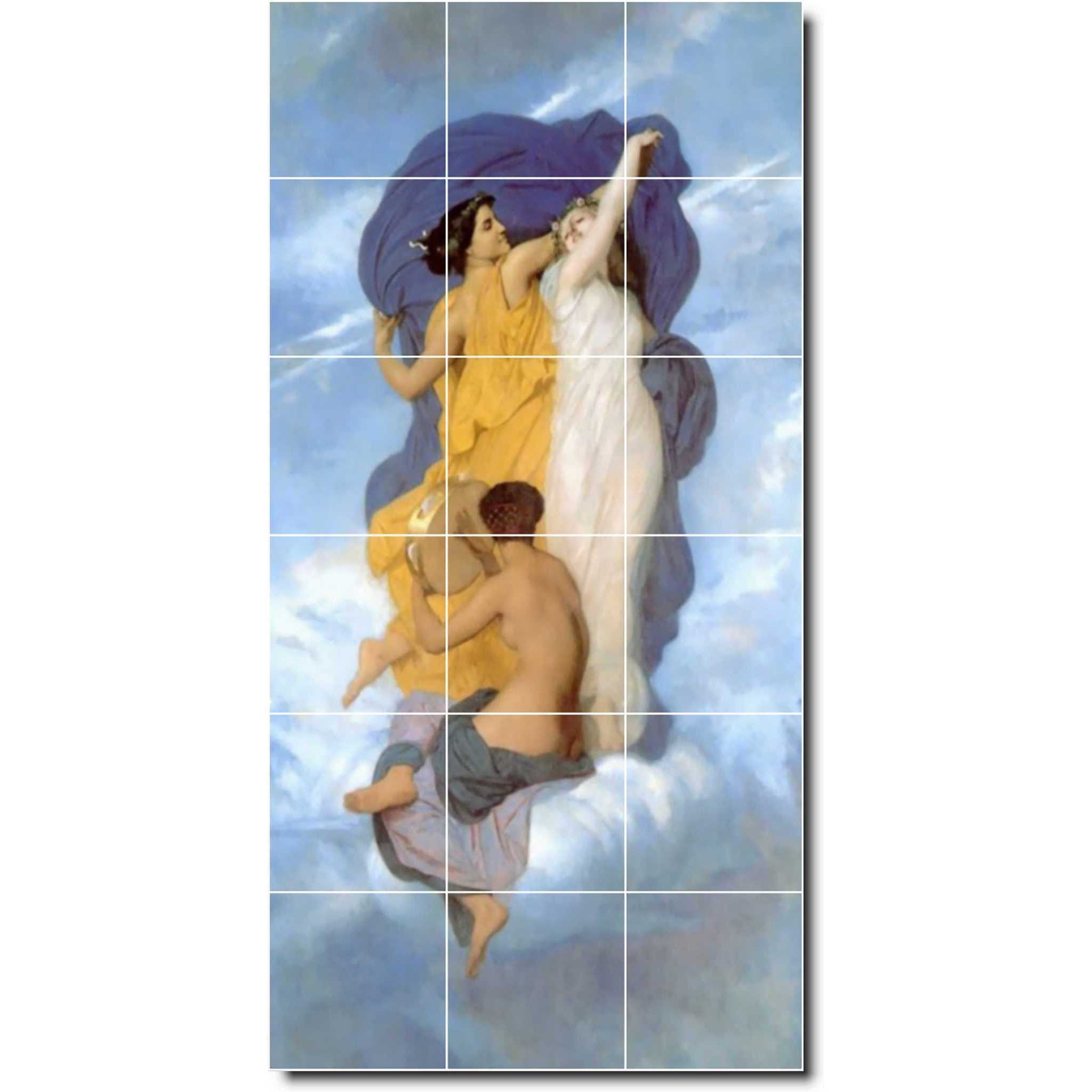 Picture-Tiles.com Ceramic Tile Mural William Bouguereau Mythology  Backsplash Tile Mural 30