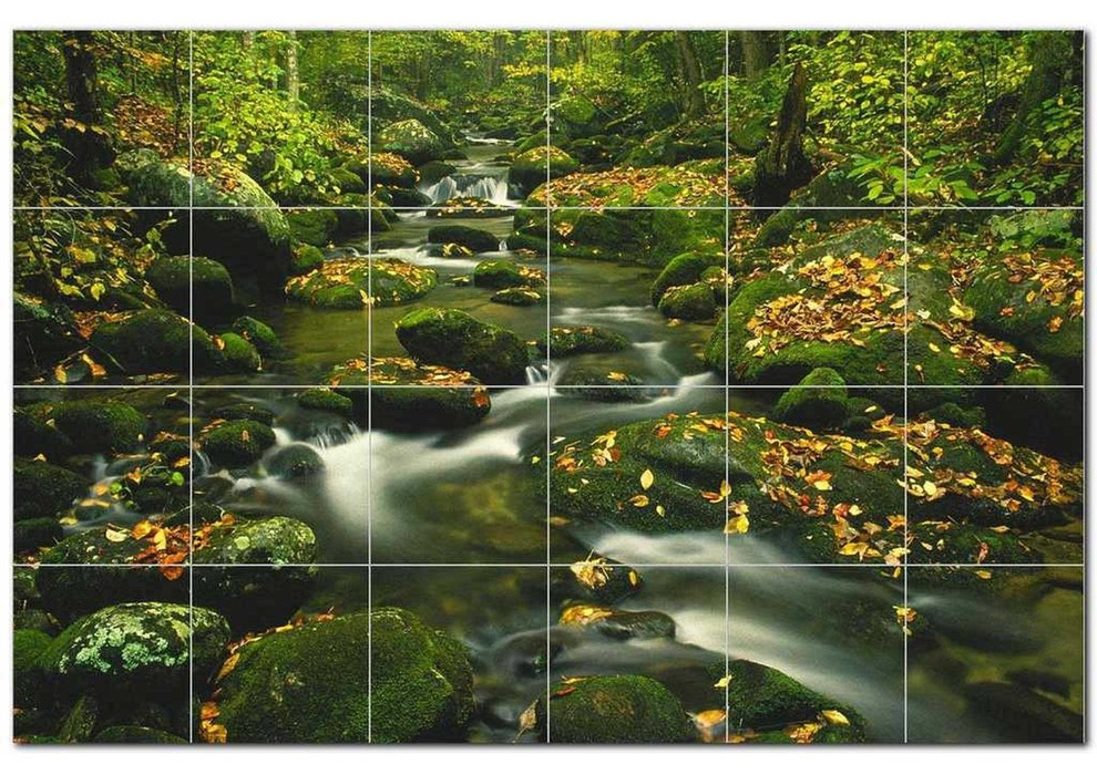 Picture-Tiles.com River Photo Ceramic Tile Mural Kitchen ...