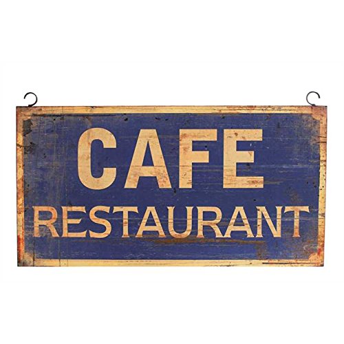 Creative Co Op Vintage Cafe Restaurant Hanging Metal Wall Decor