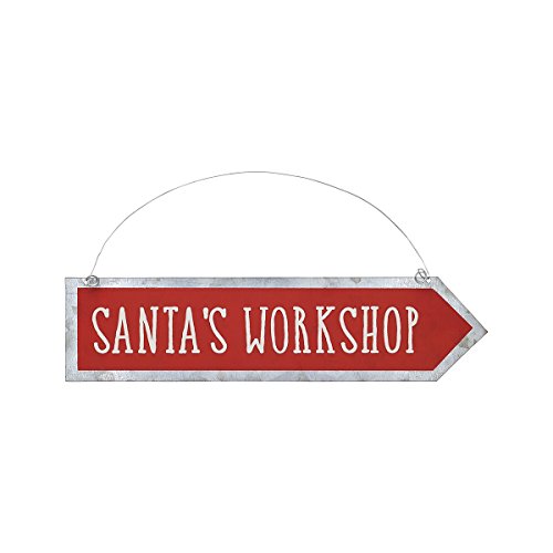 Collins Painting Design Christmas Tin Arrow Ornament Sign