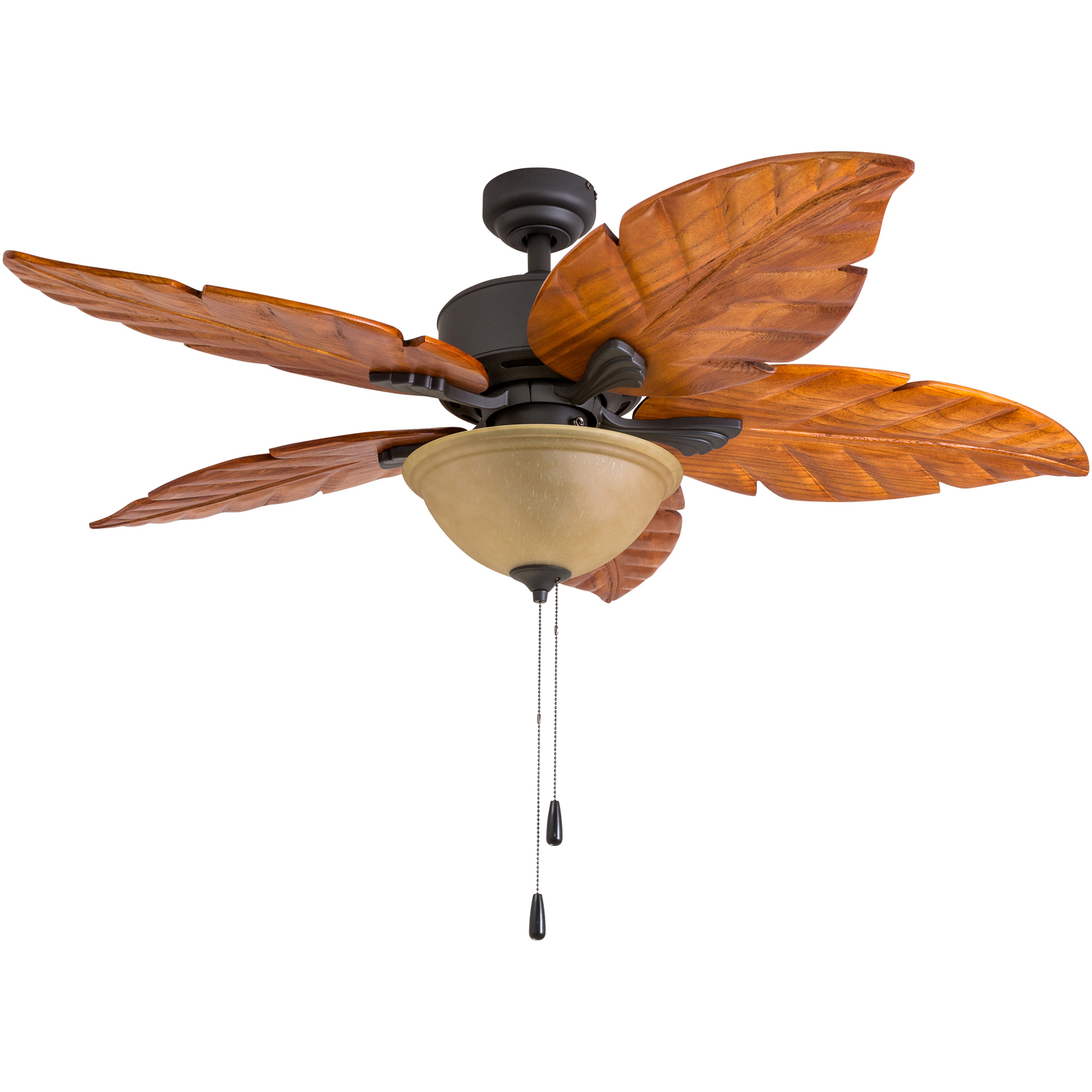 Ceiling Fans With Lights Hampton Bay Sears Ponte Vedra 80019 Ceiling Fan 50 Inch 5 Palm Carved Wood Wet