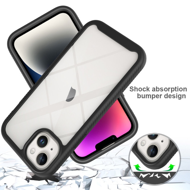 HD Accessory Military Grade Transparent Armor Case for iPhone 15 - Black
