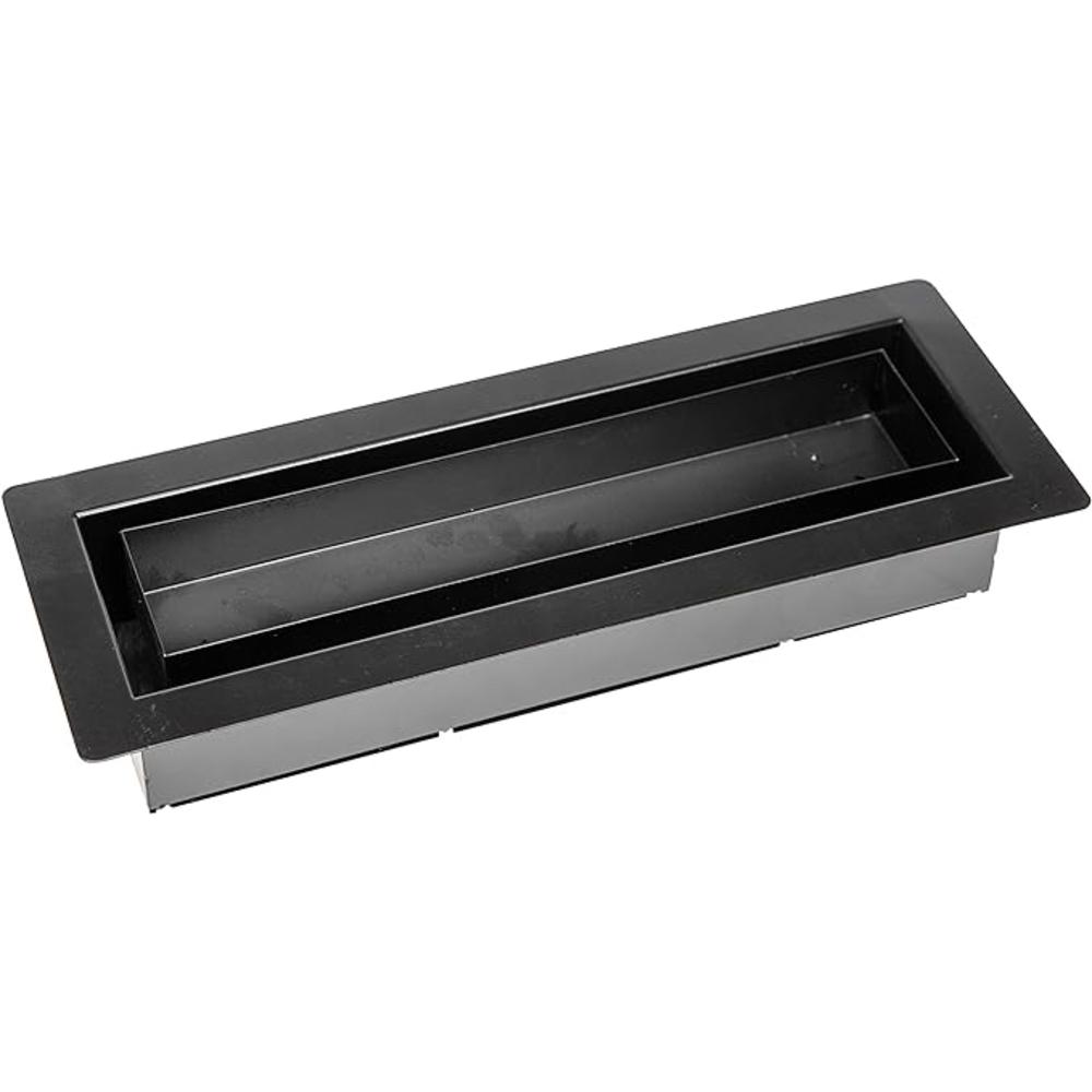 ZION Floor Register 4" x 10" Matte Black Modern Flush Mount Air Register for Heating and AC Customizable