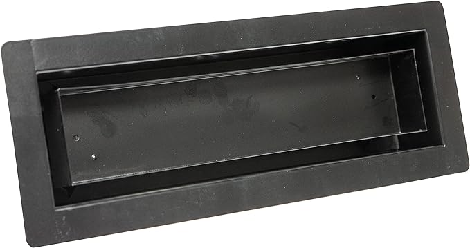 ZION Floor Register 4" x 10" Matte Black Modern Flush Mount Air Register for Heating and AC Customizable