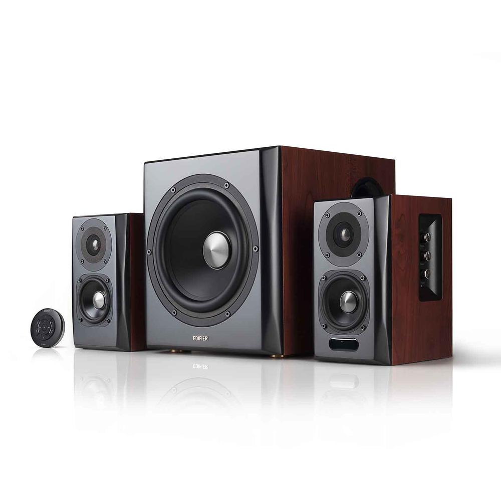 Edifier S350DB Bookshelf Speaker and Subwoofer 2.1 Speaker System Bluetooth v4.1 aptX Wireless Sound For Computer and Home Audio