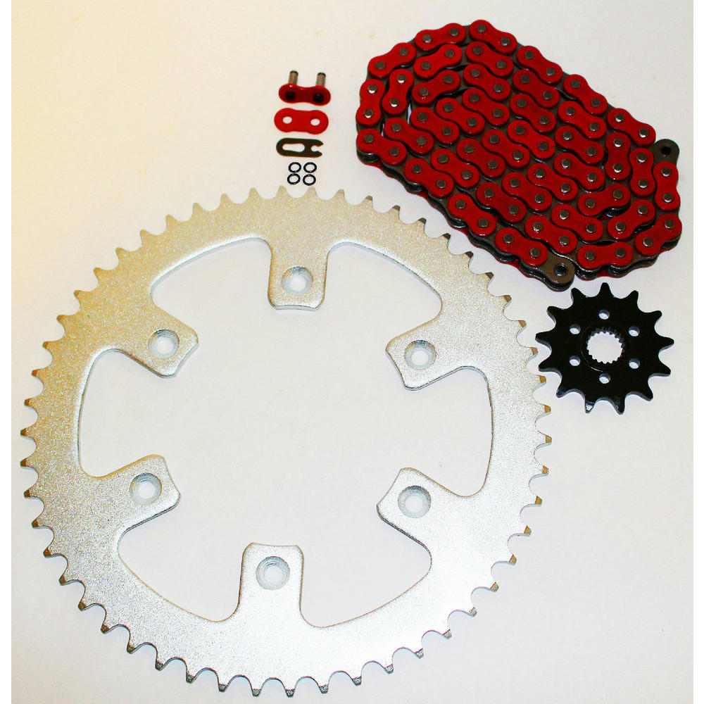 CycleATV 1987-2003 Honda CR125R 125 R Red O Ring Chain And Sprocket 12/51 114L