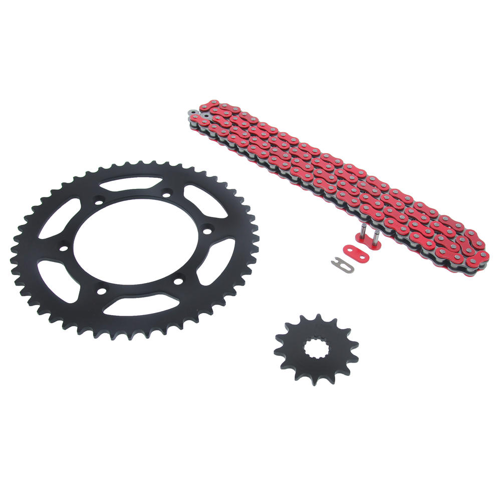 CycleATV 2005 2006 Yamaha YZ450F Red Non O Ring Chain & Sprocket Black 14/50 114L