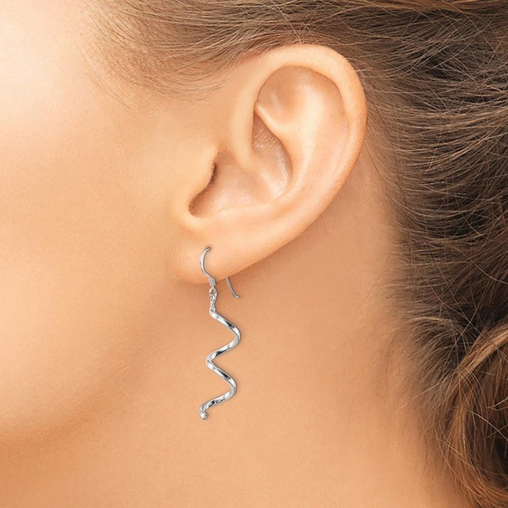 Diamond2Deal 925 Sterling Silver Fancy Dangle Earrings for Women