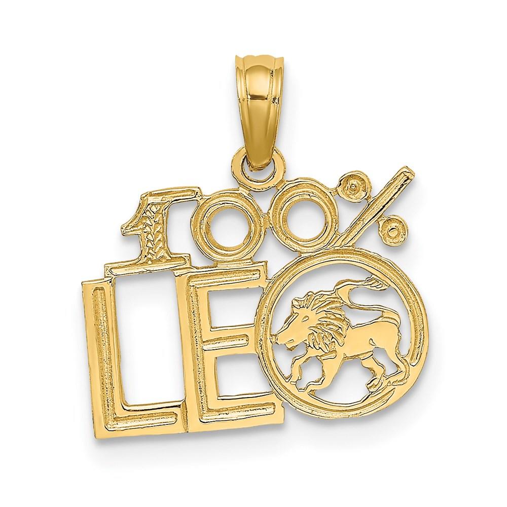 Diamond2Deal 14k Yellow Gold 100% Leo Charm
