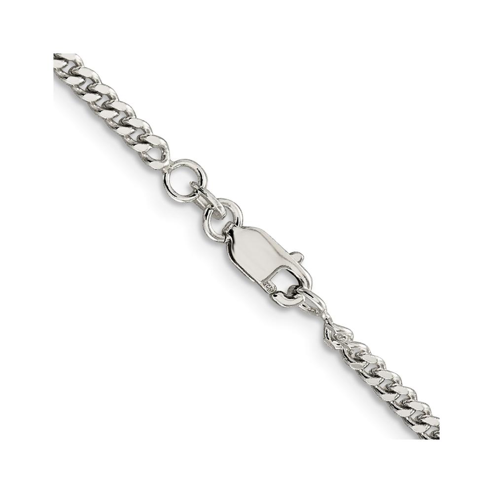 Diamond2Deal Sterling Silver Curb Chain Necklace