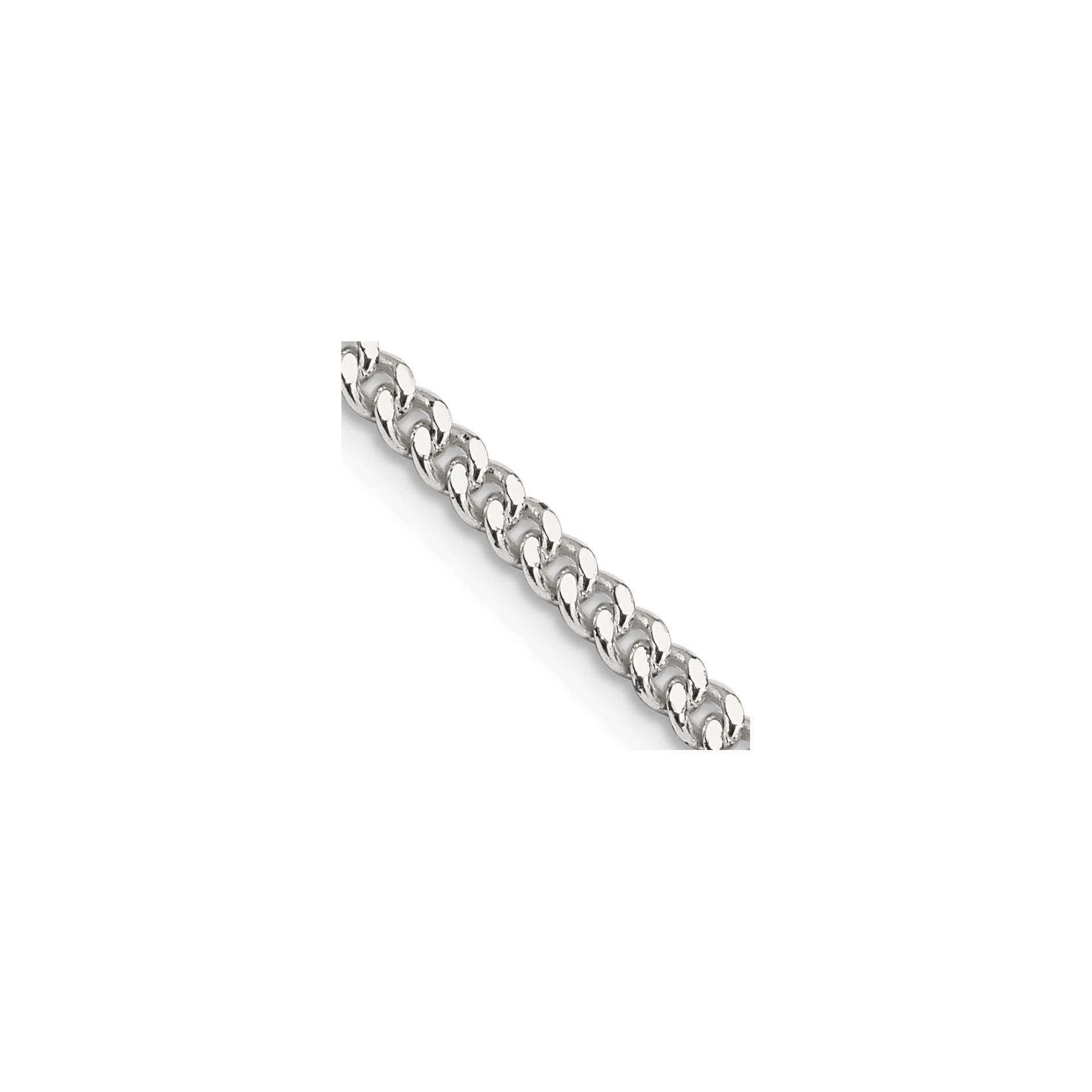 Diamond2Deal Sterling Silver Curb Chain Necklace