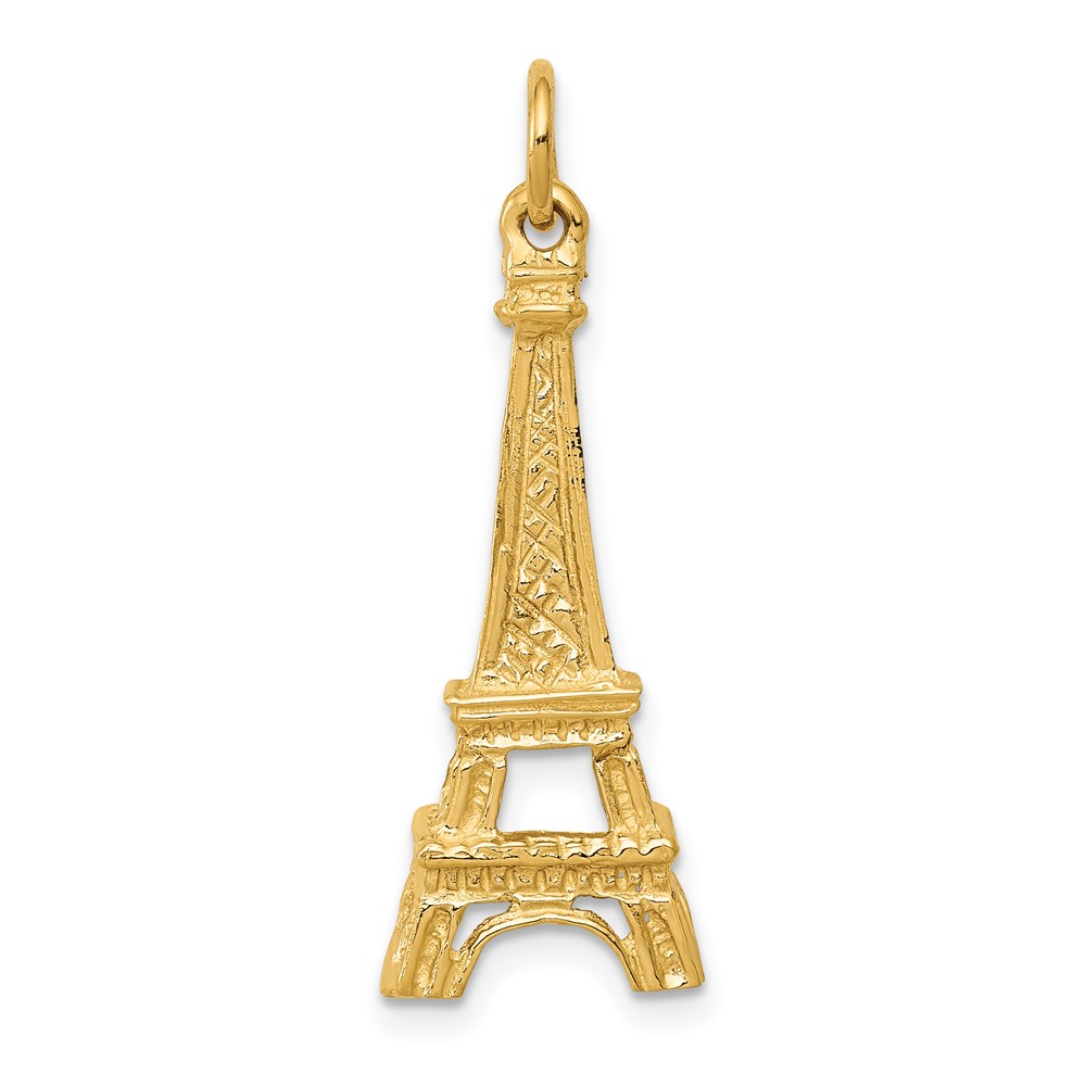 Diamond2Deal 10k Yellow Gold Eiffel Tower Charm Gift for Women