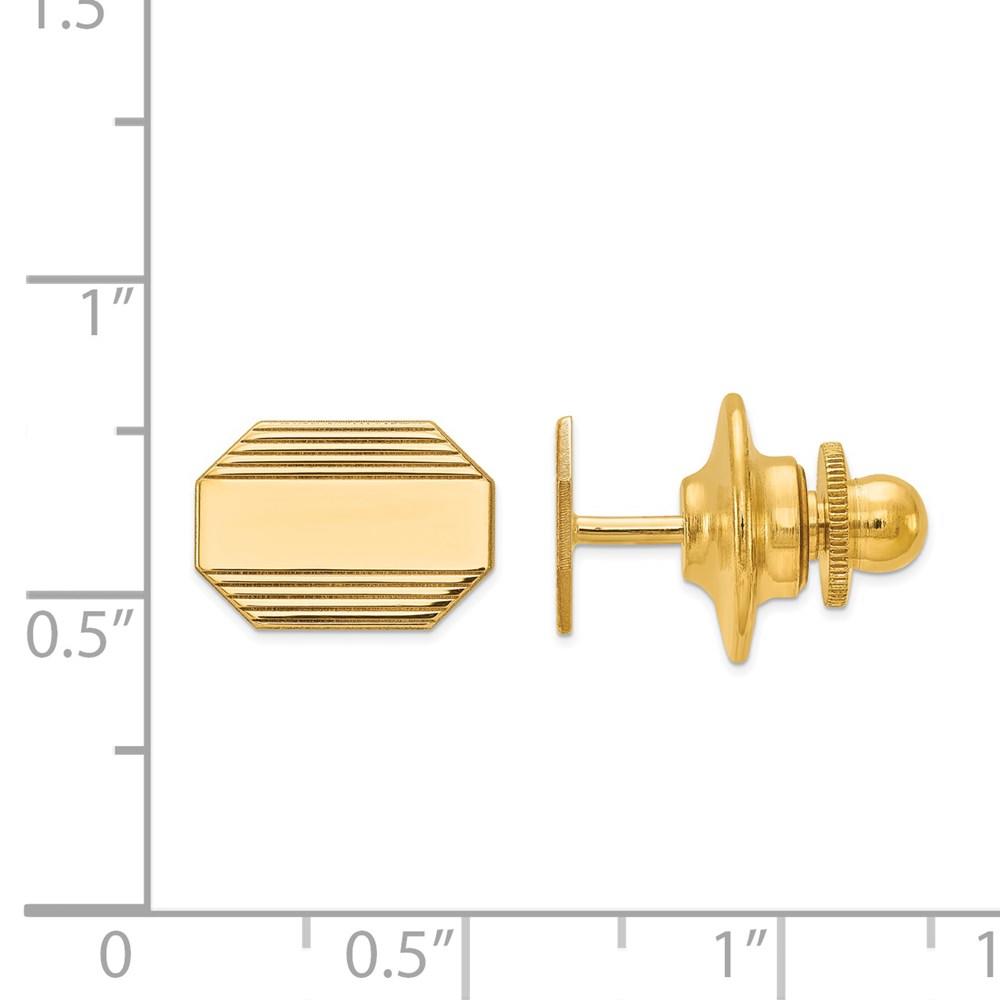 Diamond2Deal 14k Yellow Gold Tie Tac (Weight: 1.2grams)