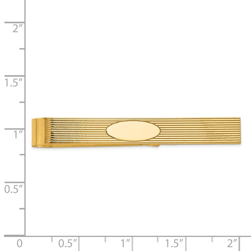Diamond2Deal 14k Yellow Gold Tie Bar (Weight: 2.78grams)