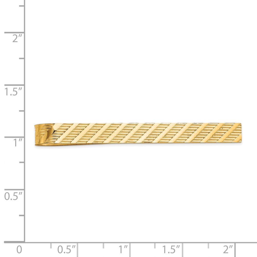 Diamond2Deal 14k Yellow Gold Tie Bar (Weight: 3.09grams)