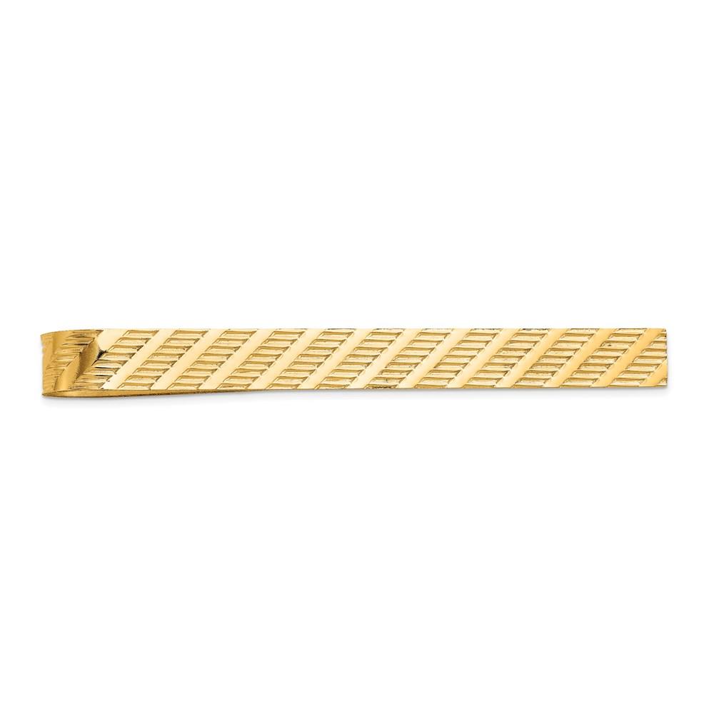 Diamond2Deal 14k Yellow Gold Tie Bar (Weight: 3.09grams)