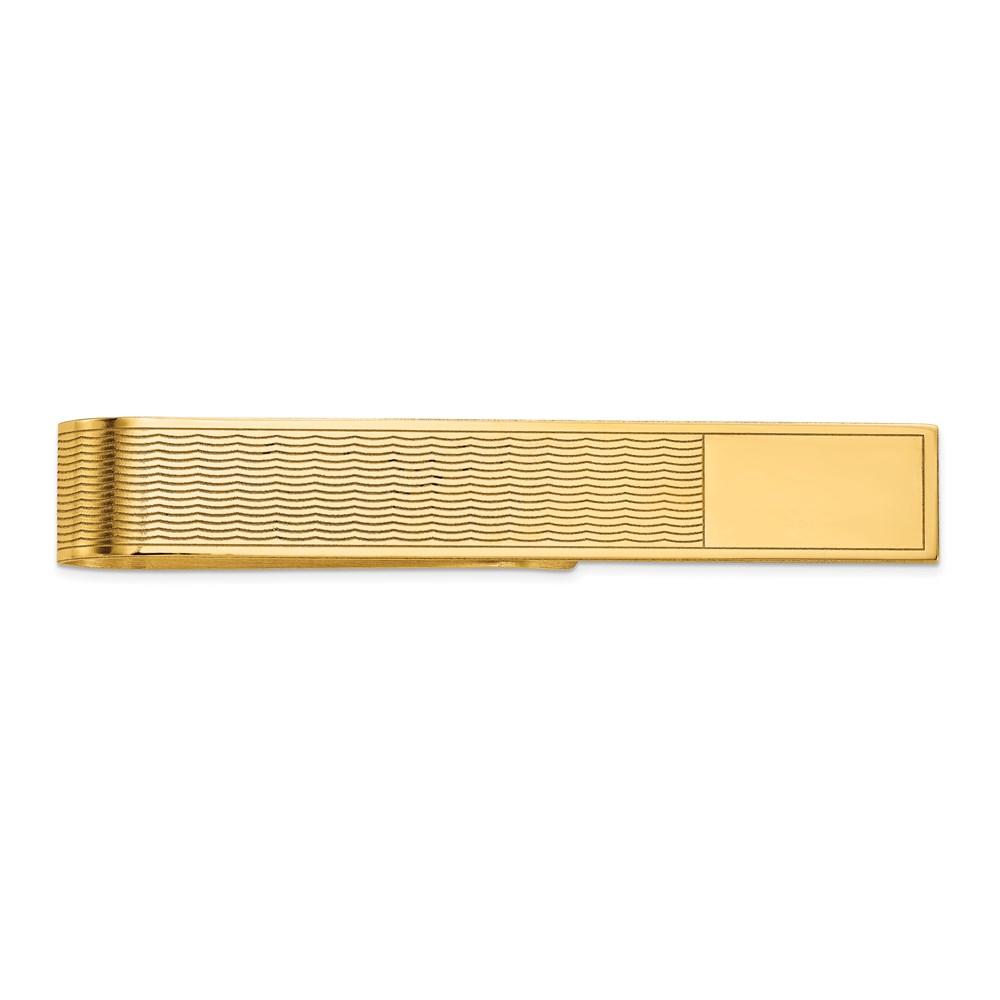 Diamond2Deal 14k Yellow Gold Tie Bar (Weight: 3.13grams)