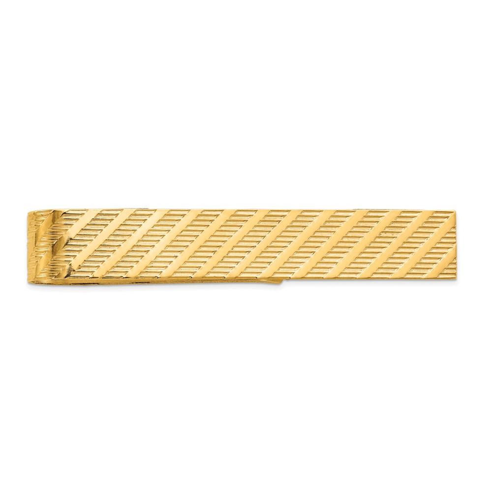 Diamond2Deal 14k Yellow Gold Tie Bar (Weight: 5.09grams)