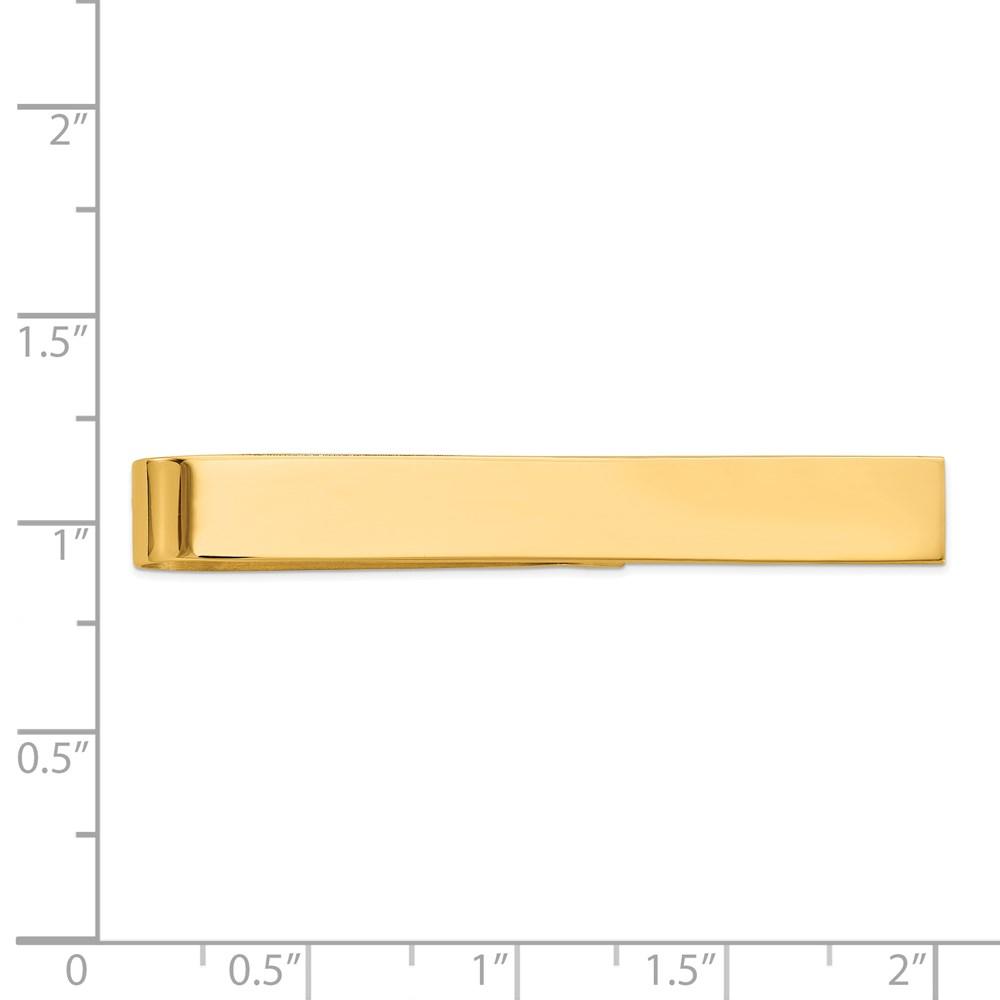 Diamond2Deal 14k Yellow Gold Tie Bar (Weight: 4.05grams)
