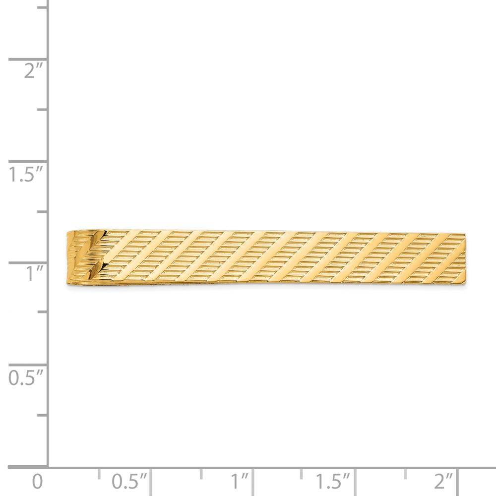 Diamond2Deal 14k Yellow Gold Tie Bar (Weight: 4.12grams)