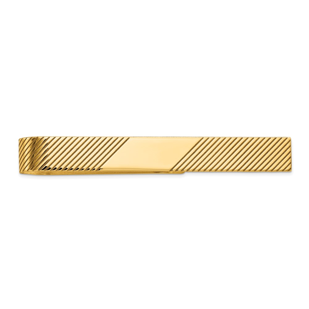 Diamond2Deal 14k Yellow Gold Tie Bar (Weight: 2.77grams)