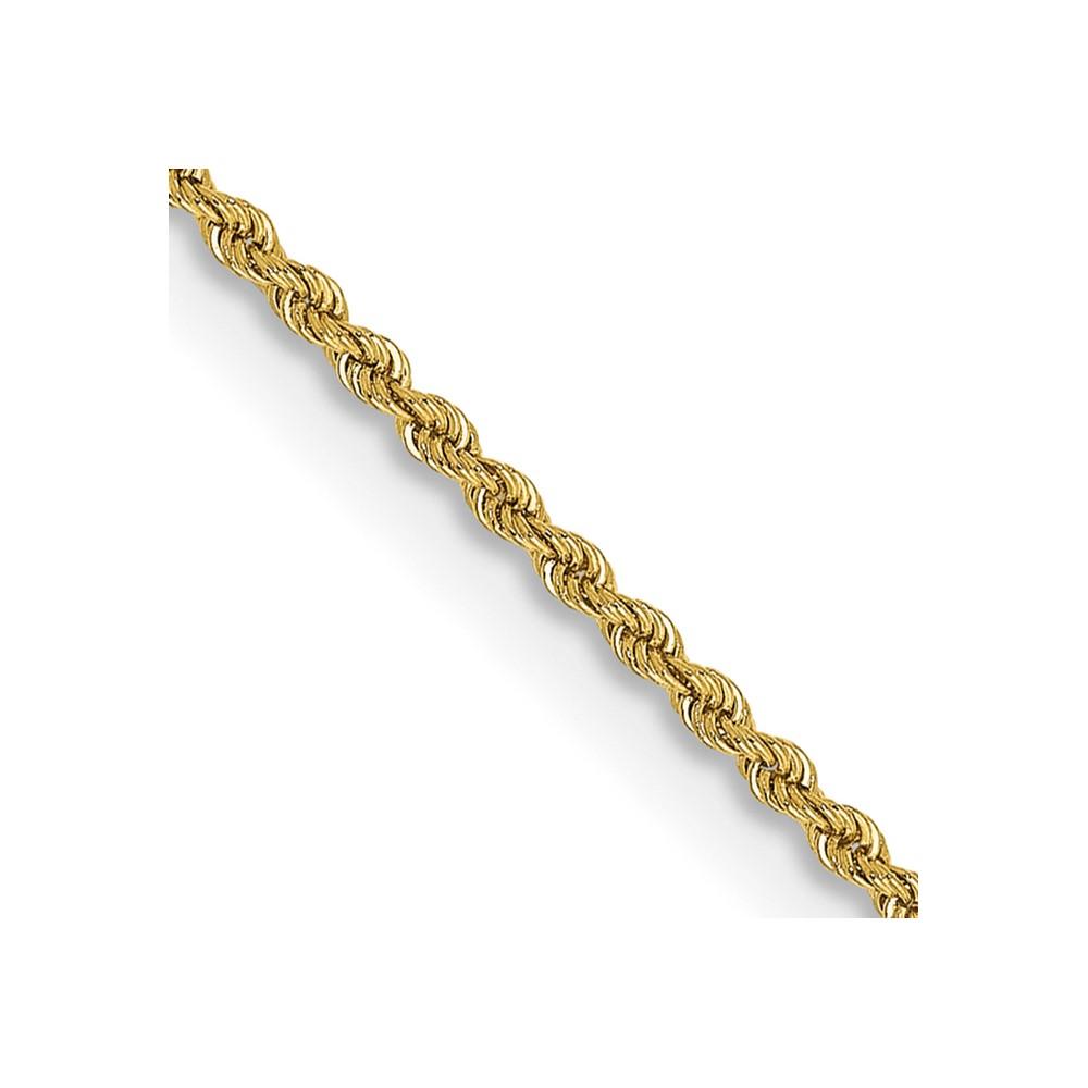 Diamond2Deal 10k Yellow Gold 2mm Regular Rope Chain