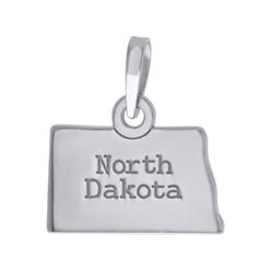 Diamond2Deal 925 Sterling Silver American States North Dakota Charm Pendant Gift for Women