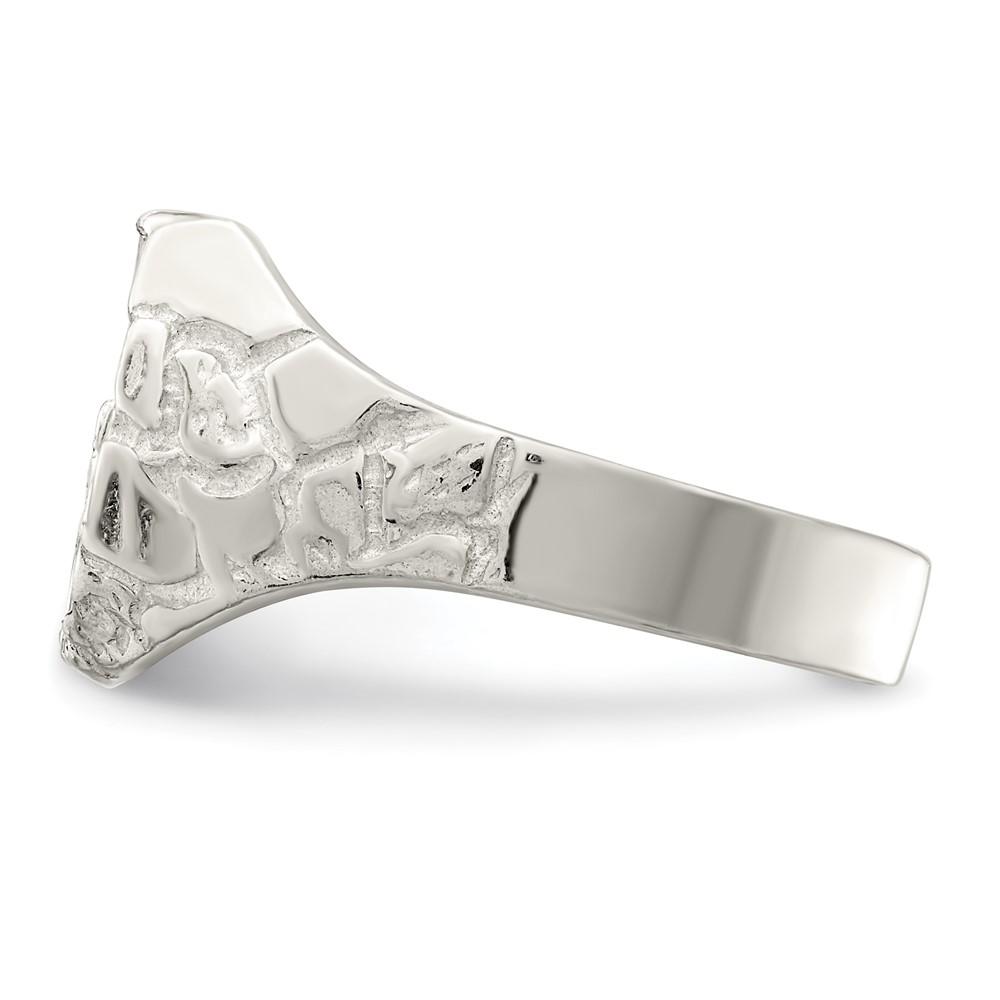 Diamond2Deal 925 Sterling Silver Horseshoe Ring for mens