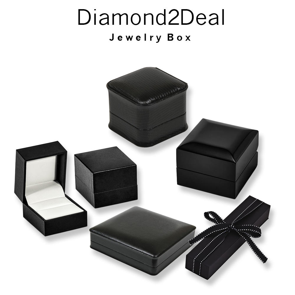 Diamond2Deal Stainless Steel Brushed with Black Rubber Design 7mm Ridged Edge Band