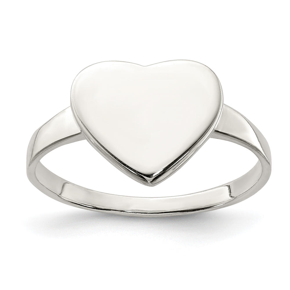 Diamond2Deal 925 Sterling Silver Heart Ring 7