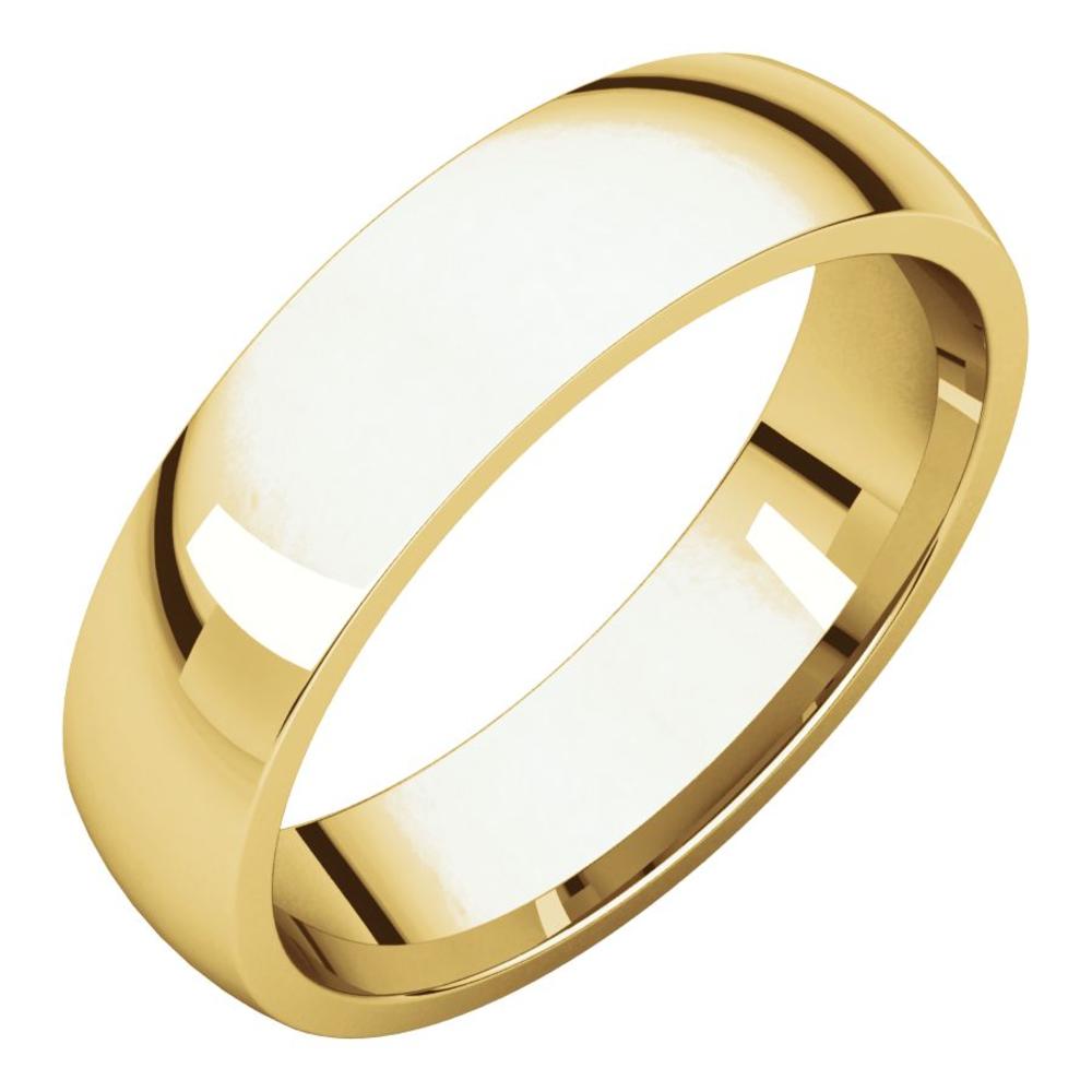 Diamond2Deal 18K Yellow Gold 5mm Light Comfort Fit Anniversary Band Ring for Womens 