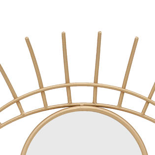 Benjara 32 Inch Contemporary Eye Design Metal Wall Decor With